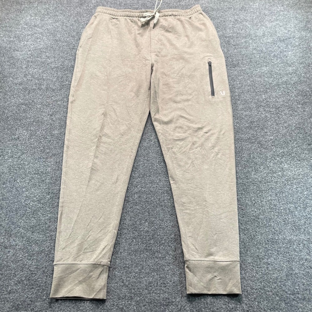 Vuori Ponto Performance Jogger Mens Medium Tan Heathered V416 Pants